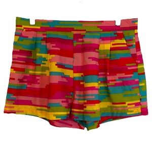 Buckhead Betties NWT Women’s Colorful Splash Pull On ‎ Shorts  Sz L